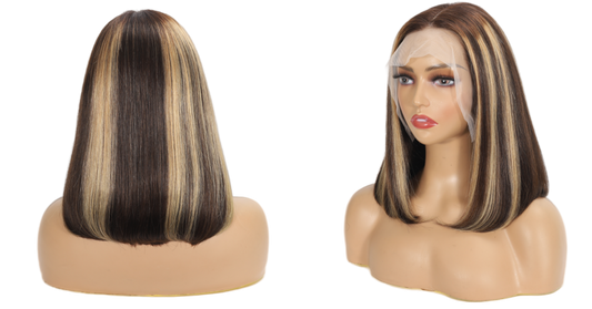 KERWEI HAIR-Highlight Bob Wig Human Hair